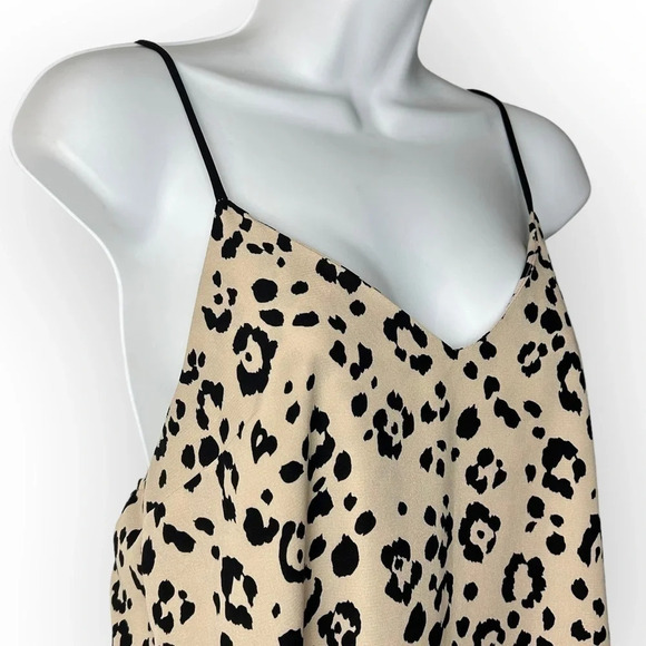 Monteau Leopard Print V  Neck Mini Dress - Picture 3 of 6